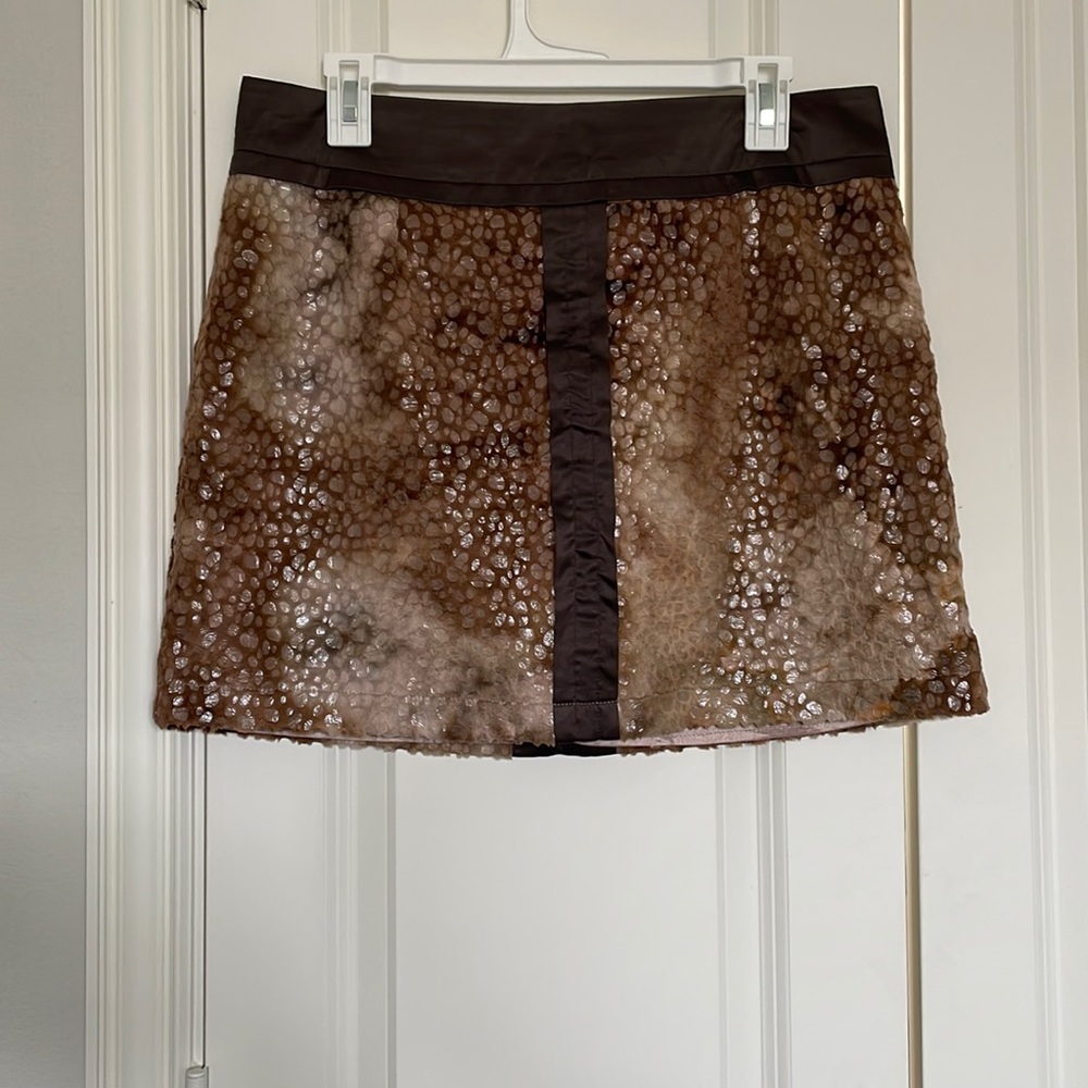 Animal Print Mini Skirt